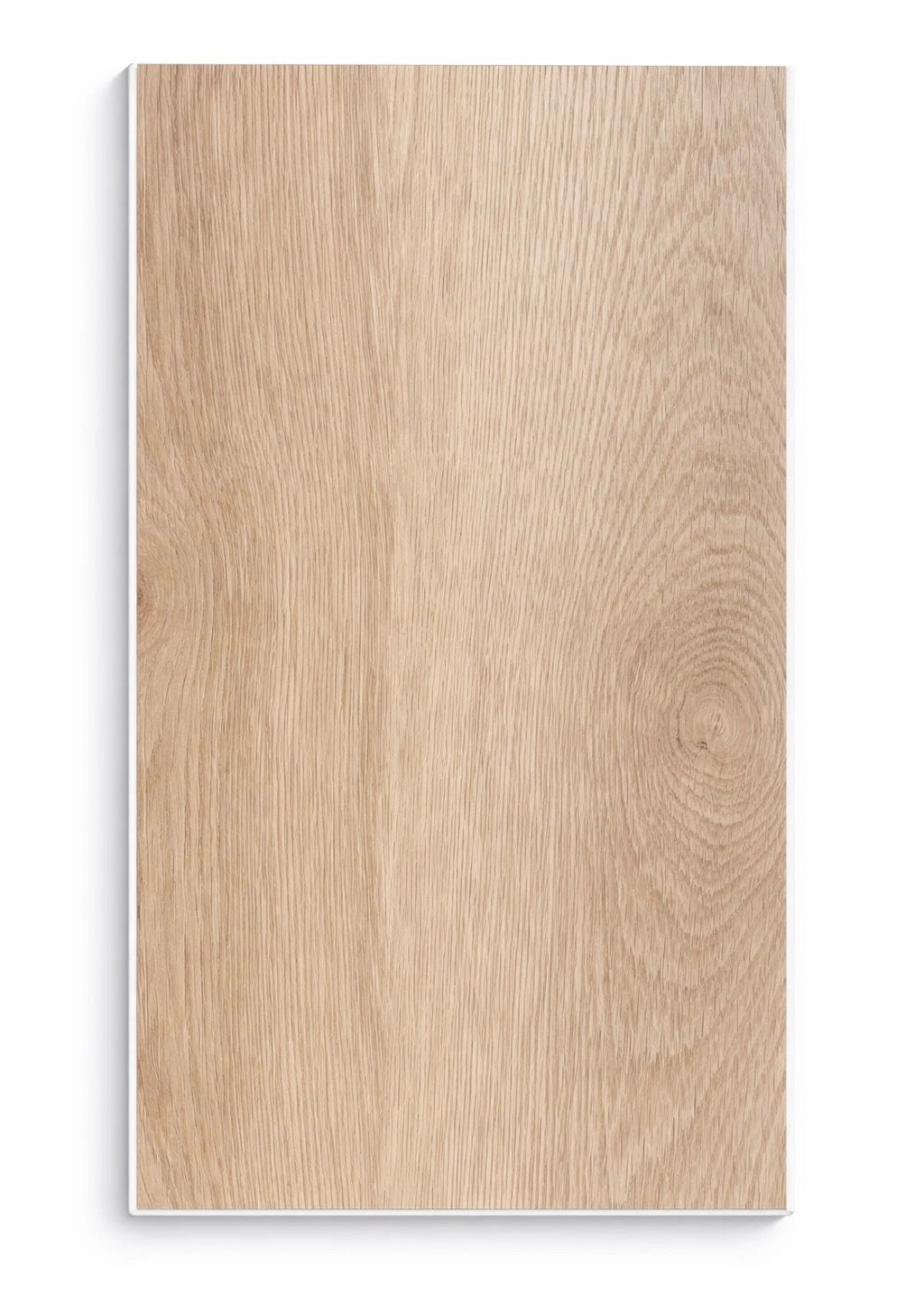 Pale LVT flooring free sample chip — light washed wood click vinyl