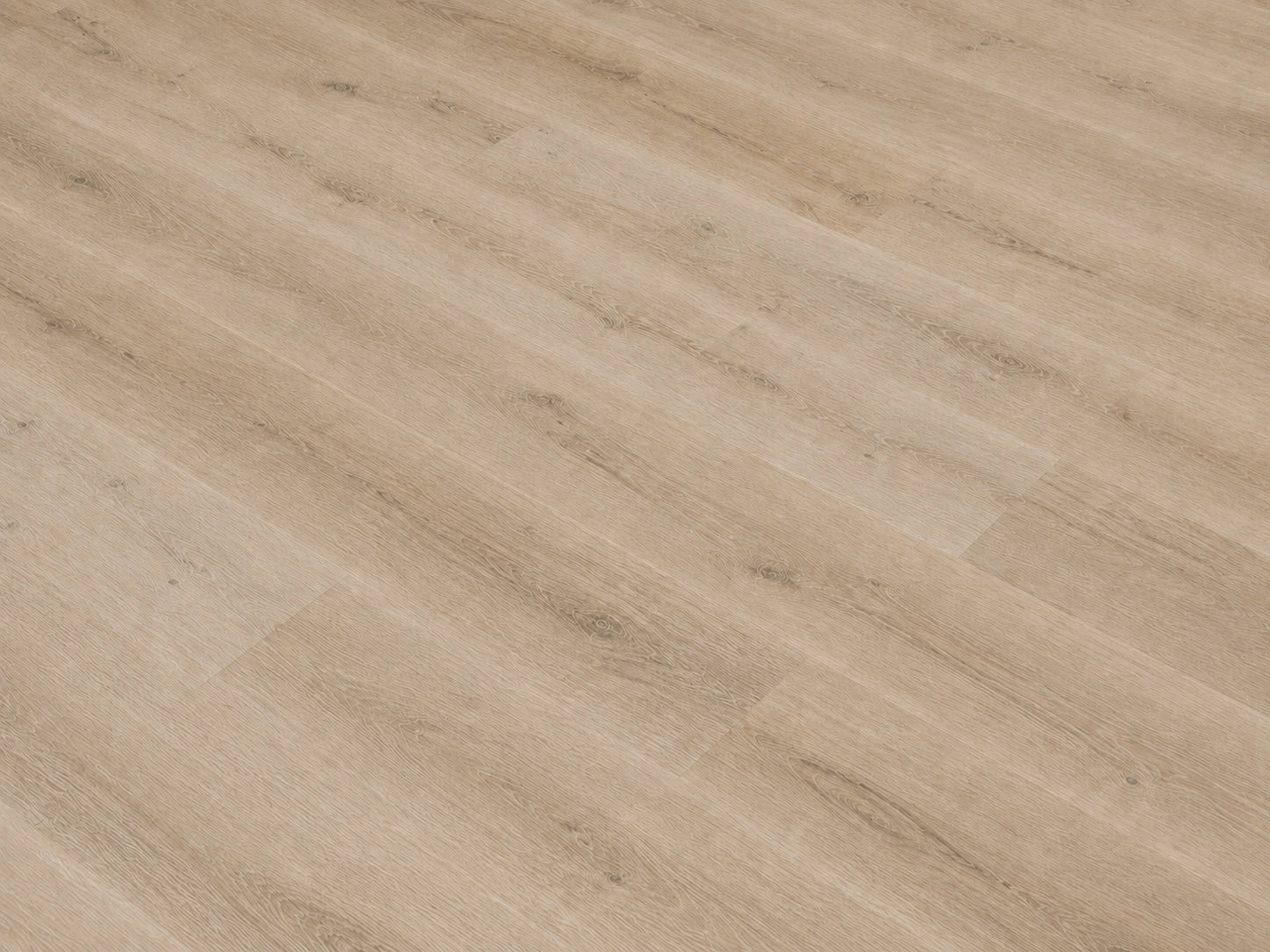 Angled detail shot of Natural Pine Oak SPC flooring showing soft warm linen-toned oak grain texture with fine natural wood patterning

